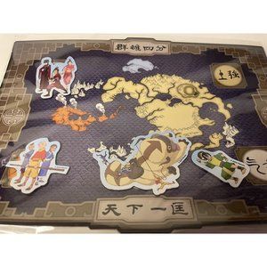 Avatar The Last Airbender Four Nations Magnet map